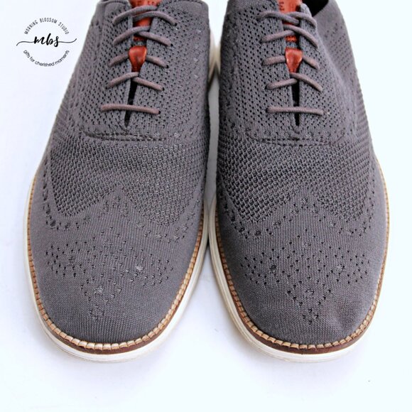 Cole Haan ZERØGRAND‎ Remastered Stitchlite Wingtip Oxfords Gray Men 12 main image 5